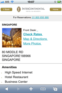 IHG mobile website
