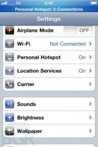 iOS Personal Hotspot iOS Personal Hotspot